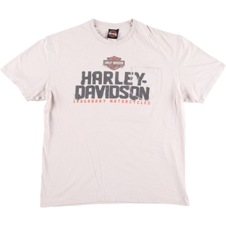 ハーレーダビッドソン(Harley Davidson)の古着 ハーレーダビッドソン Harley-Davidson モーターサイクル バイクTシャツ メンズXL /eaa441580(Tシャツ/カットソー(半袖/袖なし))