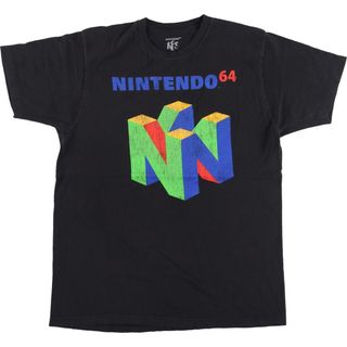 古着 NINTENDO 64 任天堂 アドバタイジングTシャツ メンズL /eaa441511(Tシャツ/カットソー(半袖/袖なし))