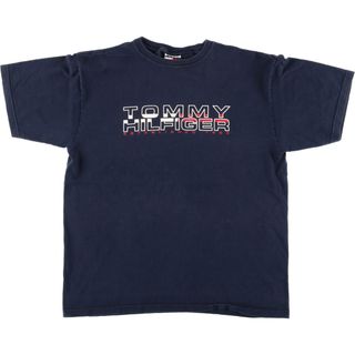 トミーヒルフィガー(TOMMY HILFIGER)の古着 90年代 トミーヒルフィガー TOMMY HILFIGER 半袖 ロゴTシャツ USA製 メンズM ヴィンテージ /eaa441775(Tシャツ/カットソー(半袖/袖なし))