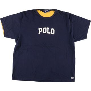 ラルフローレン(Ralph Lauren)の古着 90年代 ラルフローレン Ralph Lauren POLO SPORT ポロスポーツ 半袖 ロゴTシャツ USA製 メンズXL ヴィンテージ /eaa441776(Tシャツ/カットソー(半袖/袖なし))