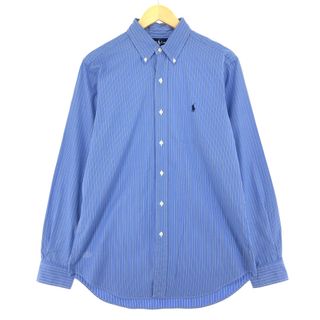 ラルフローレン(Ralph Lauren)の古着 ラルフローレン Ralph Lauren CLASSIC FIT 長袖 ボタンダウンストライプシャツ メンズM /eaa446947(シャツ)