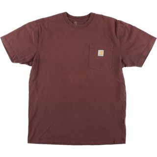 カーハート(carhartt)の古着 カーハート Carhartt ORIGINAL FIT 半袖 ワンポイントロゴポケットTシャツ メンズM /eaa441767(Tシャツ/カットソー(半袖/袖なし))