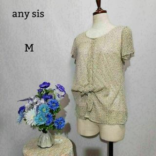 エニィスィス(anySiS)のany sis 極上美品　袖無しブラウス　サイズ2 花柄系　Mサイズ(シャツ/ブラウス(半袖/袖なし))