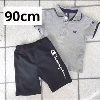 チャンピオン(Champion)のチャンピオン　半袖　ポロシャツ  セット　ハーフパンツ  ジャージ　90 95(Tシャツ/カットソー)