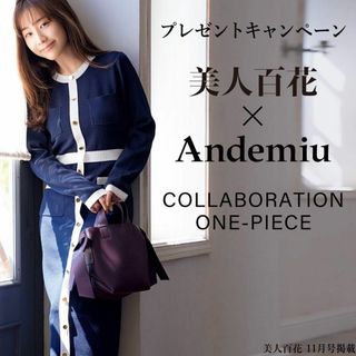 Andemiu - Andemiu ハイショクＩラインニットワンピース 田中みな実 美人百科掲載