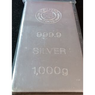 シルバーインゴット　1kg 　徳力本店　銀地金　未使用未開封　純銀1000g１本(金属工芸)