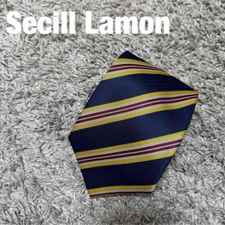 メンズ　ネクタイ　ストライプ　Secill Lamon 撥水加工　ポリエステル(ネクタイ)