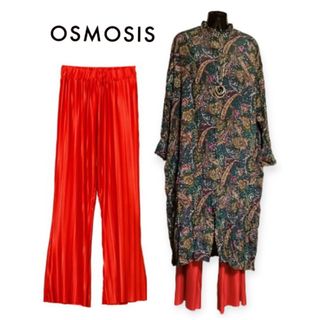 OSMOSIS - GWセール15％オフ❤OSMOSIS✨プリーツセミフレアーパンツ