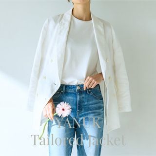 YANUK - YANUK リネン テーラードジャケット M Tailored Jacket 麻