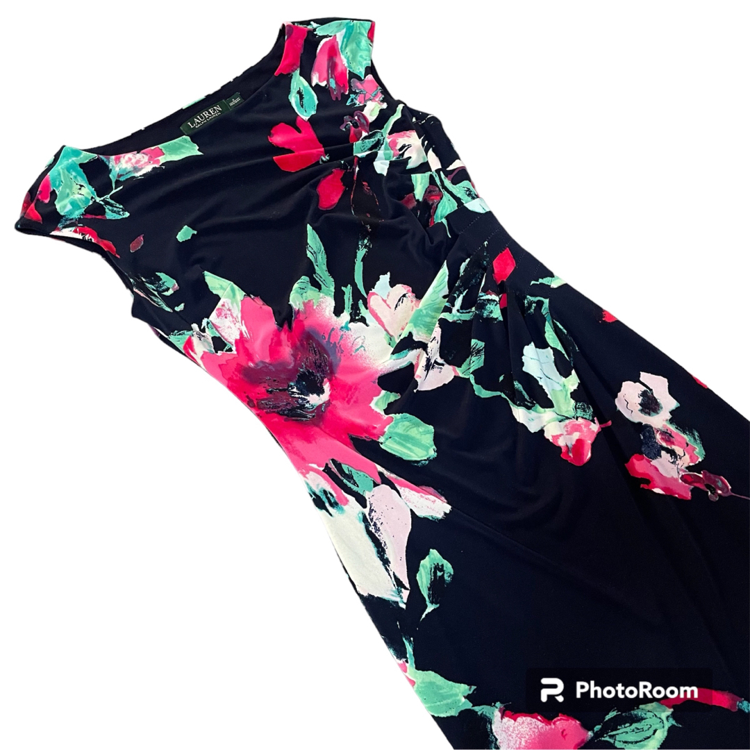 Ralph Lauren - ローレン ラルフローレン 花柄 フレンチスリーブ Ralph Lauren - ローレン ラルフローレン 花柄 フレンチスリーブ