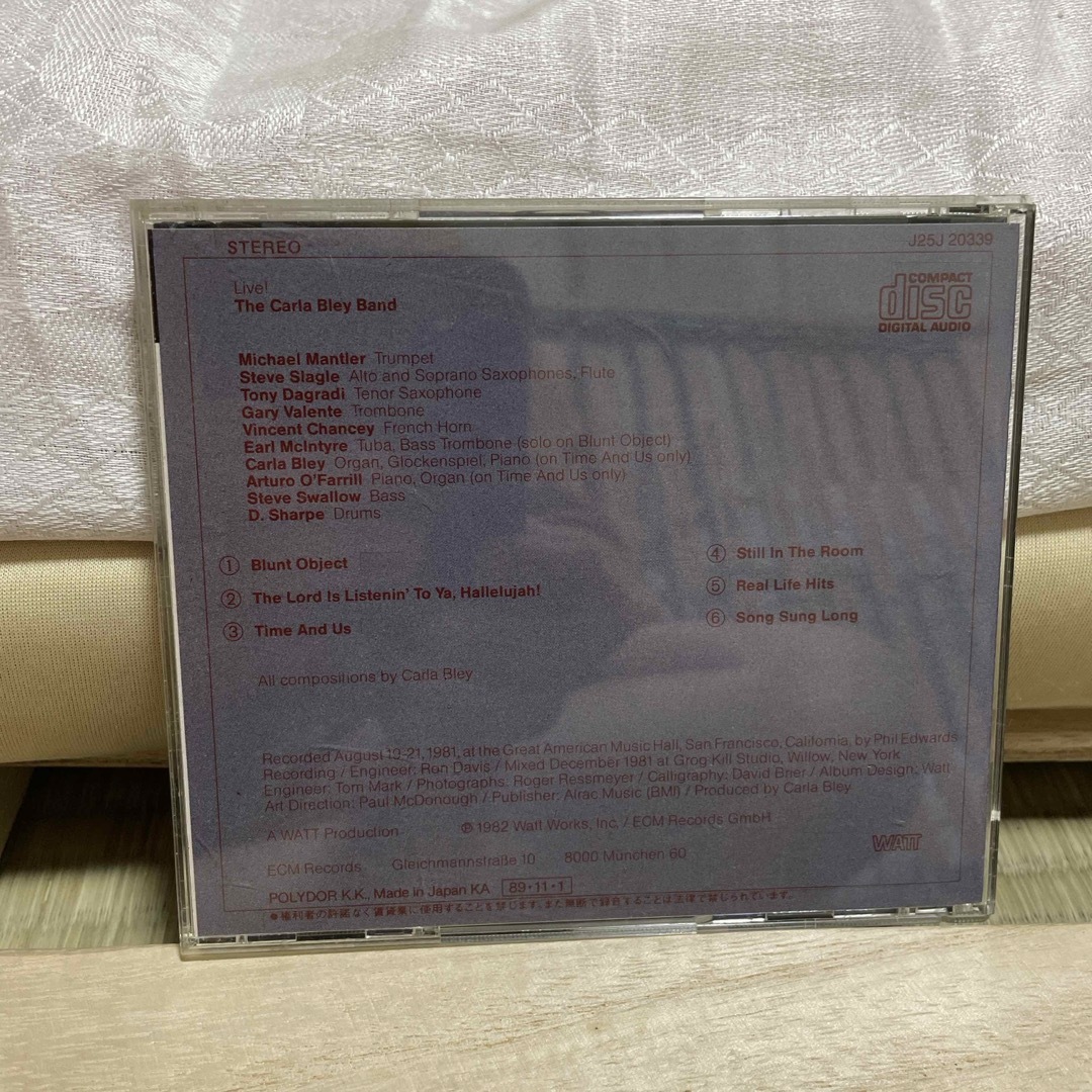 カーラ・ブレイ　ライブ(艶奏会) エンタメ/ホビーのCD(ジャズ)の商品写真