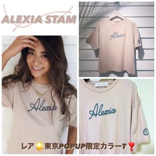 最終価格❗️レア❤️ALEXIA STAM❤️刺繍Tシャツ❤️東京限定