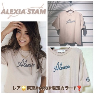 アリシアスタン(ALEXIA STAM)のレア❤️ALEXIA STAM❤️刺繍Tシャツ❤️東京限定(Tシャツ(半袖/袖なし))