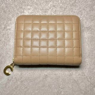 セリーヌ(celine)のCELINE コンパクトジップウォレット・キルティングレザー折財布・コインケース(財布)