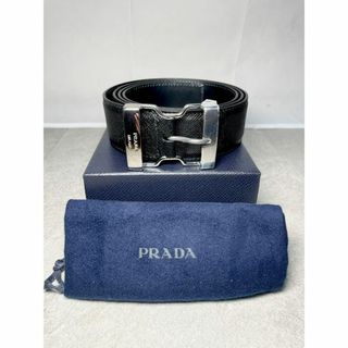 プラダ(PRADA)のPRADA プラダ ベルト レザー ブラック 105(ベルト)