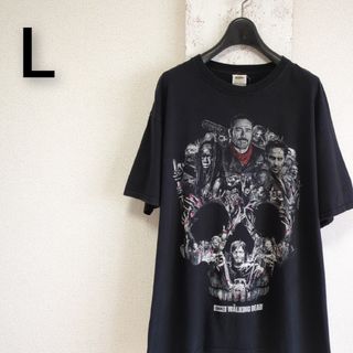 フルーツオブザルーム(FRUIT OF THE LOOM)の古着　フルーツオブザルーム　ウォーキングデッド　Tシャツ　ブラック　L(Tシャツ/カットソー(半袖/袖なし))