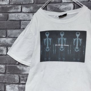 ウィーエスシー(WeSC)のwescスカルデザインtシャツTシャツガイコツtee雰囲気古着ボーンレントゲン(Tシャツ/カットソー(半袖/袖なし))