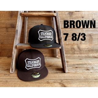 スタンダードカリフォルニア(STANDARD CALIFORNIA)のNEW ERA × SD 59Fifty Logo Cap BROWN7 8/3(キャップ)