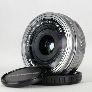 OLYMPUS - オリンパス 電動パンケーキレンズ M.ZUIKO 14-42mm シルバー