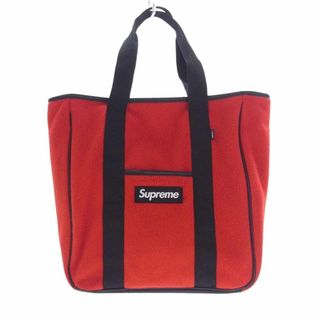 シュプリーム(Supreme)のSupreme シュプリーム トートバッグ 18AW Polartec Tote ポーラーテック ボックスロゴ フリース トートバッグ レッド系【中古】(トートバッグ)