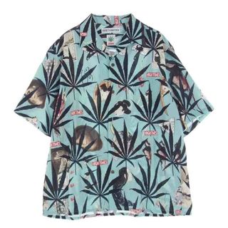 ワコマリア(WACKO MARIA)のWACKO MARIA ワコマリア 24SS HIGHTIMES-WM-HI06 HIGHTIMES S/S HAWAIIAN SHIRT ハイタイムズ ハワイアンシャツ アロハシャツ レーヨン 半袖シャツ ライトブルー系 XXL【極上美品】【中古】(タンクトップ)