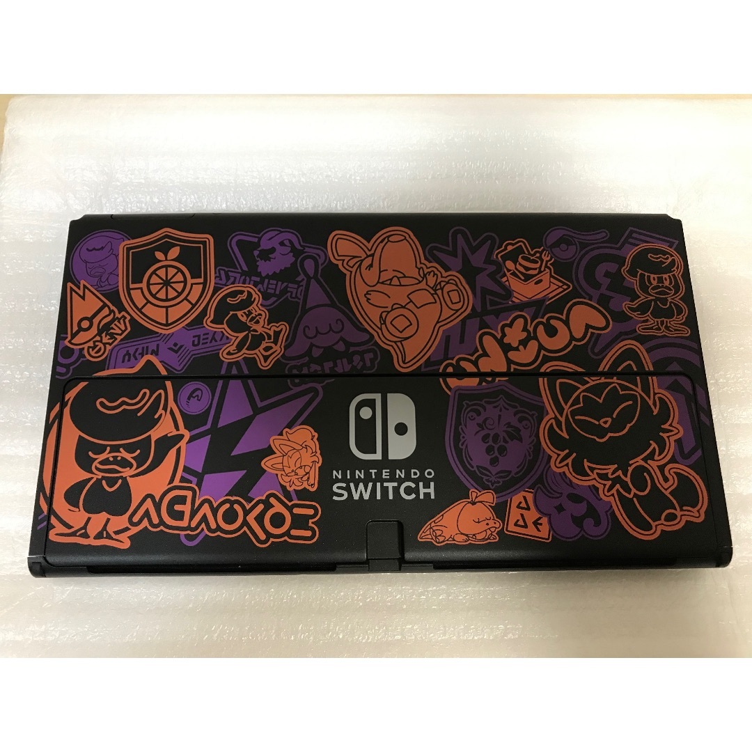 Nintendo Switch(ニンテンドースイッチ)の未使用に近い✨有機ELスカーレットバイオレットモデルSwitch本体一式✨ エンタメ/ホビーのゲームソフト/ゲーム機本体(家庭用ゲーム機本体)の商品写真