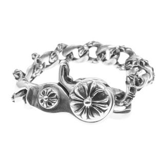 クロムハーツ(Chrome Hearts)のCHROME HEARTS クロムハーツ（原本無） ブレスレット 13リンク ファンシー リンク クリップ ブレスレット シルバー系【中古】(ブレスレット)