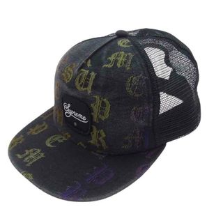 シュプリーム(Supreme)のSupreme シュプリーム キャップ 22SS Gradient Jacquard Back 6Panel ジャガード ワッペン 6パネル メッシュ キャップ ブラック系【中古】(その他)