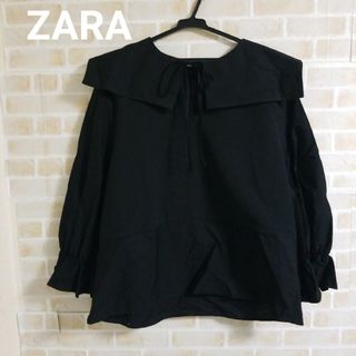 ザラ(ZARA)のZARA ビッグカラーブラウス(シャツ/ブラウス(長袖/七分))