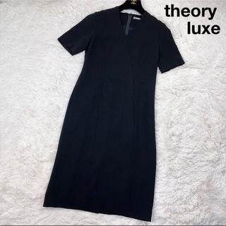 Theory luxe - セオリーリュクス ワンピース 冠婚葬祭 黒 ブラック オケージョン