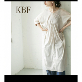 KBF - KBF コットンバックカシュクールワンピース