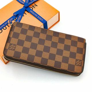 ルイヴィトン(LOUIS VUITTON)の【極美品】ルイヴィトン ダミエ ラウンドファスナー ジッピーウォレット 長財布(財布)