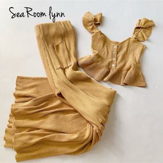 シールームリン(SeaRoomlynn)のSeaRoomlynn ニットビスチェ ニットパンツ セットアップ 2点セット(カジュアルパンツ)