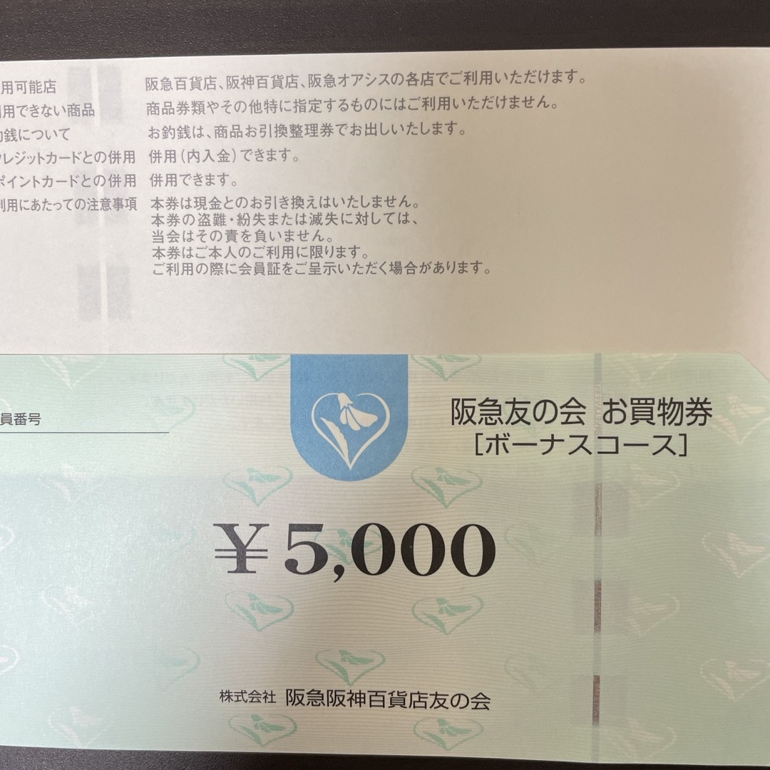 阪急百貨店(ハンキュウヒャッカテン)の阪急友の会　2枚 チケットの優待券/割引券(ショッピング)の商品写真