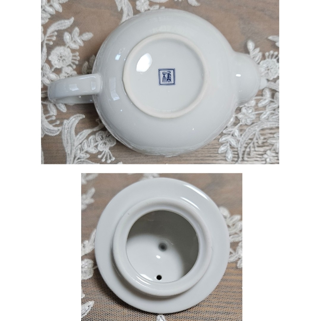 たち吉 赤絵 茶器揃 急須 湯呑 6点セット 新品 インテリア/住まい/日用品のキッチン/食器(食器)の商品写真