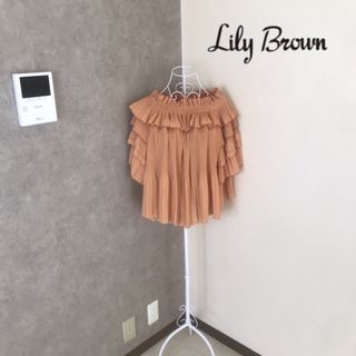 Lily Brown - リリーブラウン♡1度着用　プリーツブラウス