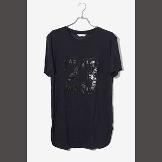 ベッドフォード リネン混 23プリント クルーネック Tシャツ 1 ネイビー(Tシャツ/カットソー(半袖/袖なし))