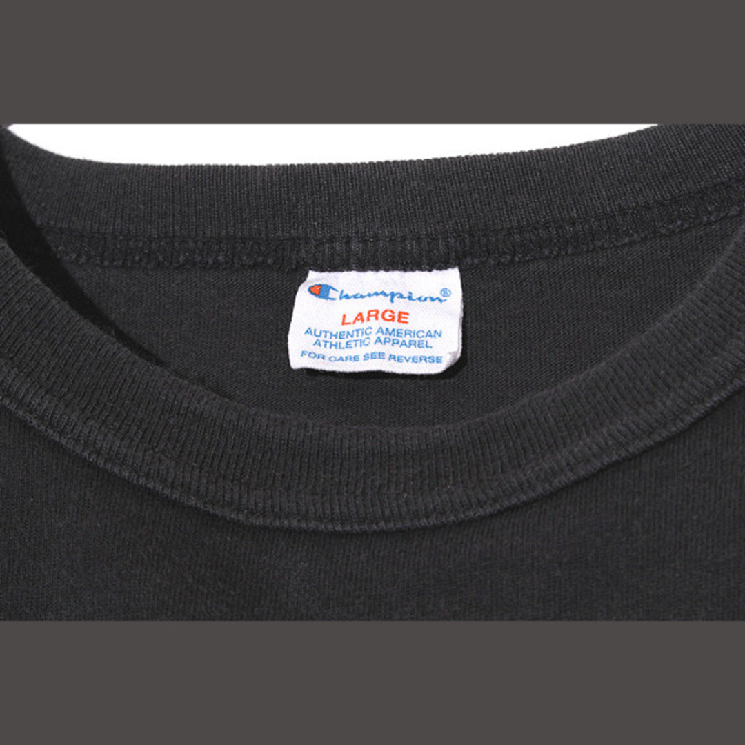 Champion(チャンピオン)のチャンピオン プリント クルーネック 半袖Tシャツ L NAVY ネイビー メンズのトップス(Tシャツ/カットソー(半袖/袖なし))の商品写真