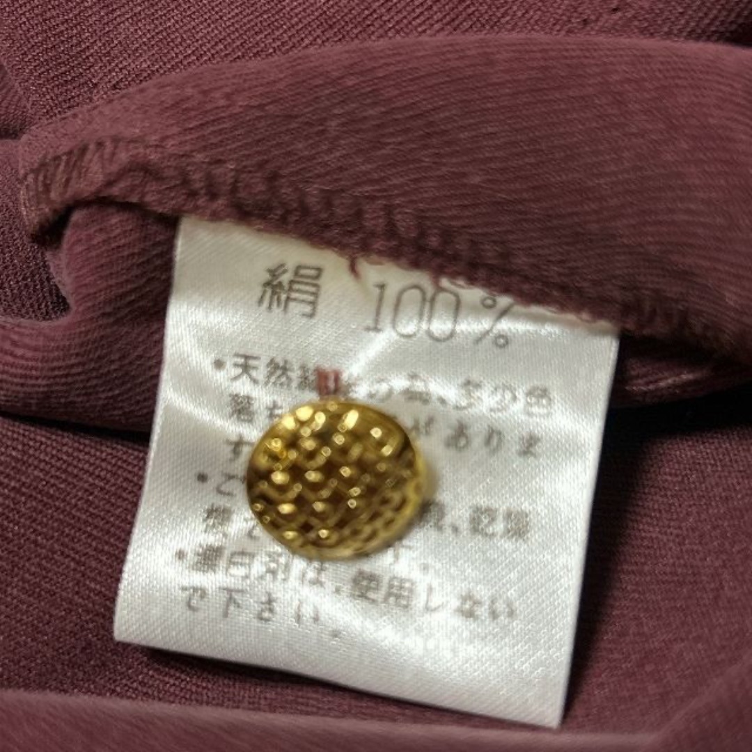 レディーストップス　Jasmi Silk(ジャスミシルク)　新品　Fサイズ　　絹 レディースのトップス(シャツ/ブラウス(長袖/七分))の商品写真