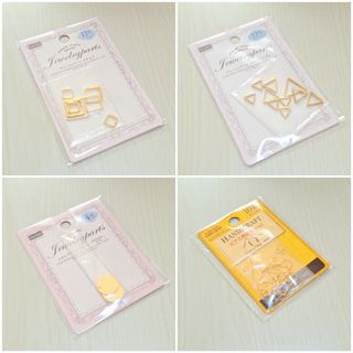 DAISO - 真鍮 アクセサリーパーツ ピアス用金具 4種類セット