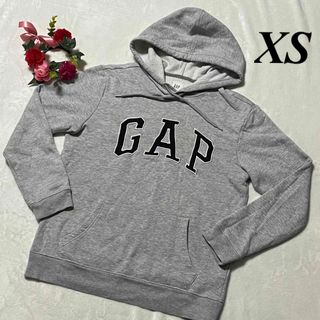 ギャップ　GAP ♡ パーカー　スウェット　グレー　ロゴ　XS 即発送　大特価(パーカー)