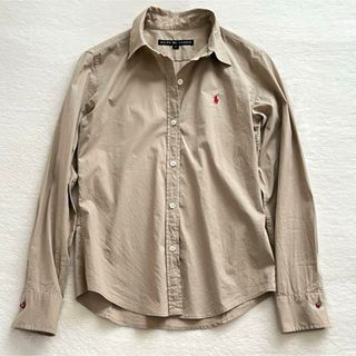 ラルフローレン(Ralph Lauren)のラルフローレン レディース 長袖 シャツ ベージュ カフスボタン(シャツ/ブラウス(長袖/七分))