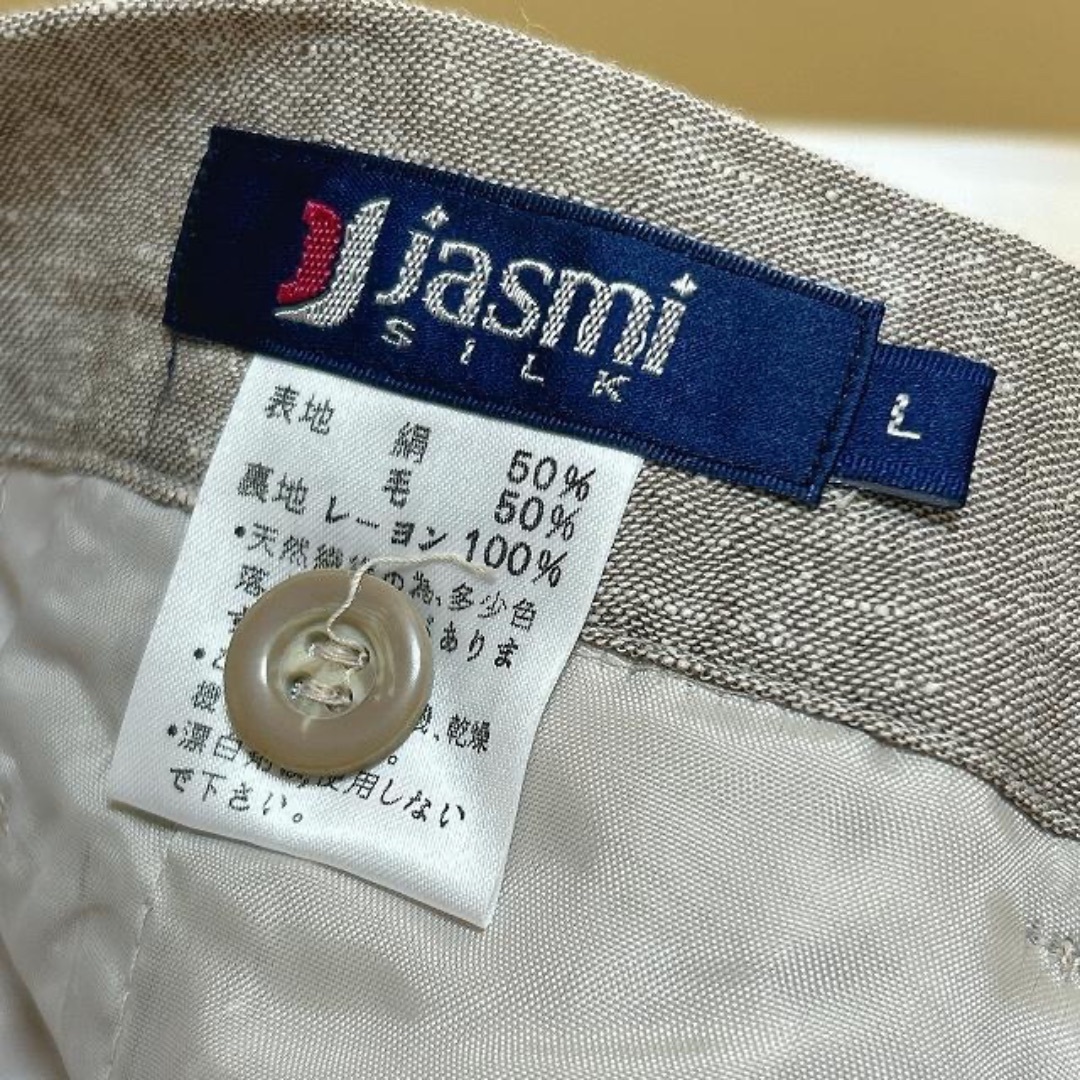 レディースロングパンツ　Jasmi Silk(ジャスミシルク)　新品　Lサイズ レディースのパンツ(カジュアルパンツ)の商品写真