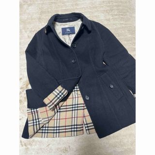 バーバリー(BURBERRY)の【美品】バーバリー カシミヤ混コート ステンカラー ノバチェック 大きいXXL(ロングコート)