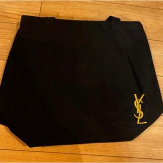 Yves Saint Laurent - 在庫処分　イヴ・サンローラン　トートバッグ　刺繍　大容量　ブラック　美品翌日発送