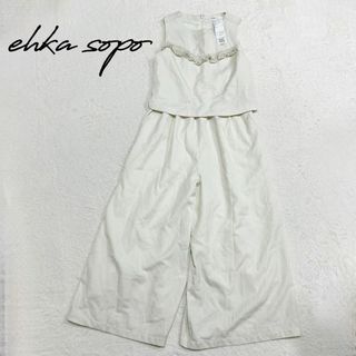 ehka sopo - 【新品タグ付き】ehka sopo エヘカソポ　オールインワン　キナリ　Mサイズ