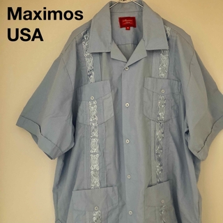 Maximos USA オープンカラー キューバシャツ 刺繍(シャツ)