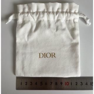 Dior ディオール 巾着 ホワイト ゴールド(ポーチ)