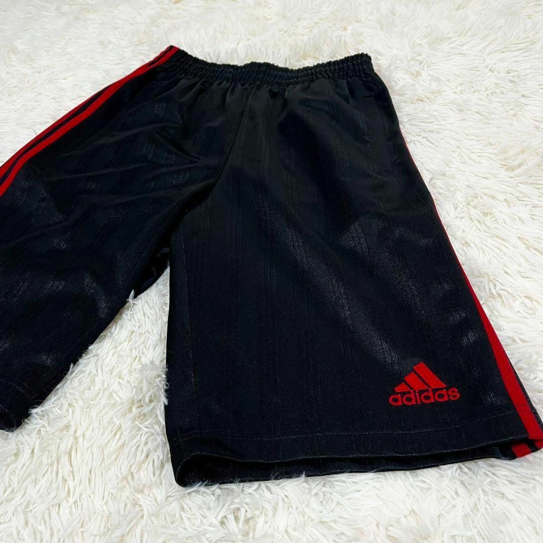 adidas(アディダス)の【大人気◎】adidas ハーフトラックパンツ 160 ブラック ジャージ キッズ/ベビー/マタニティのキッズ服男の子用(90cm~)(パンツ/スパッツ)の商品写真