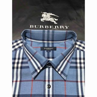 BURBERRY - 新品 LL【日本製】バーバリーロンドン メンズ 半袖シャツ 